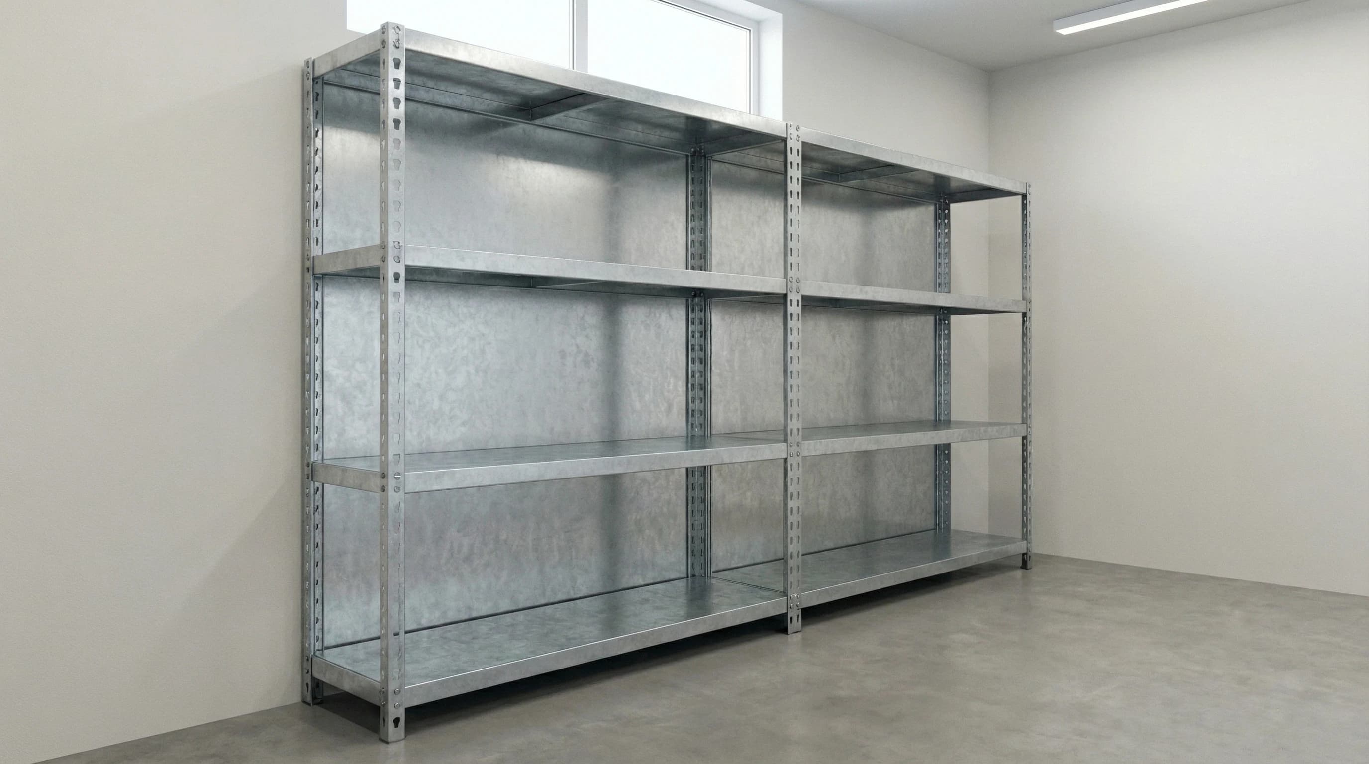 Solid Back Panel – Galvanized