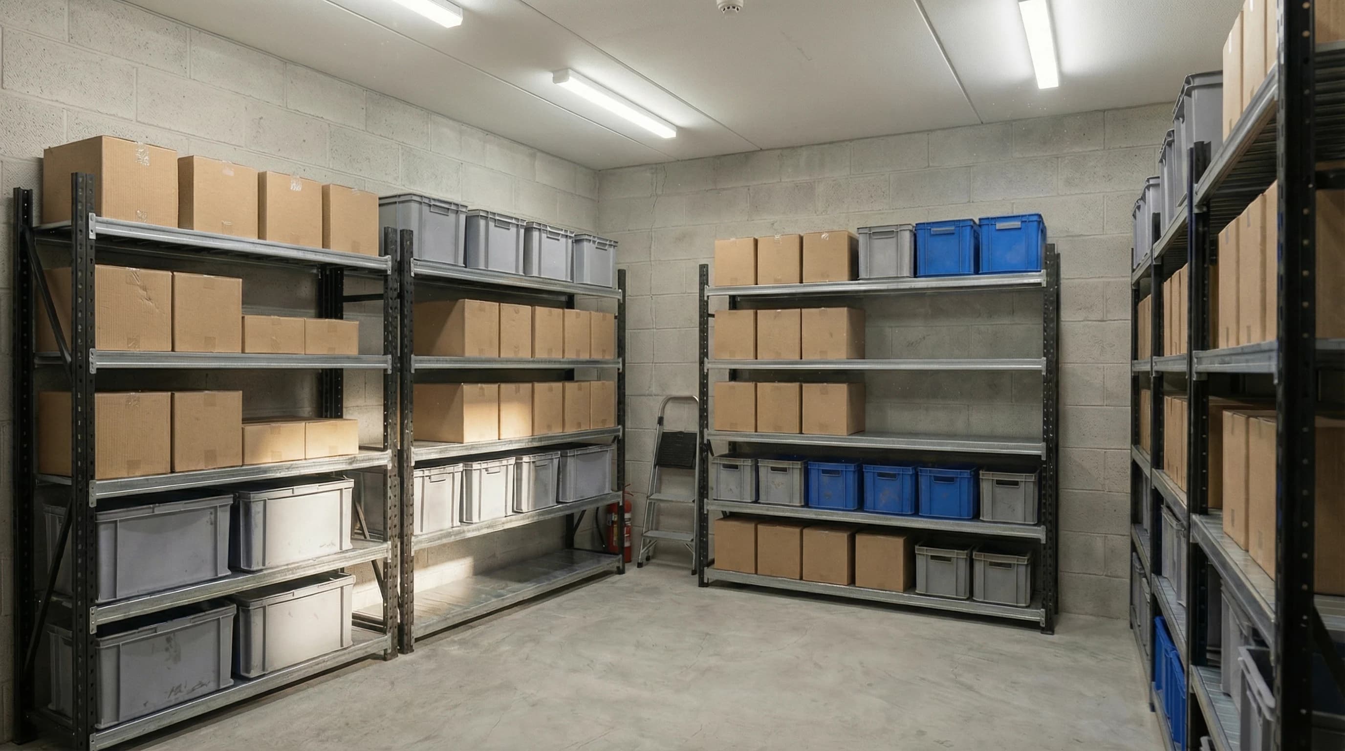 Backroom storage room racking solutions by Shelving SA